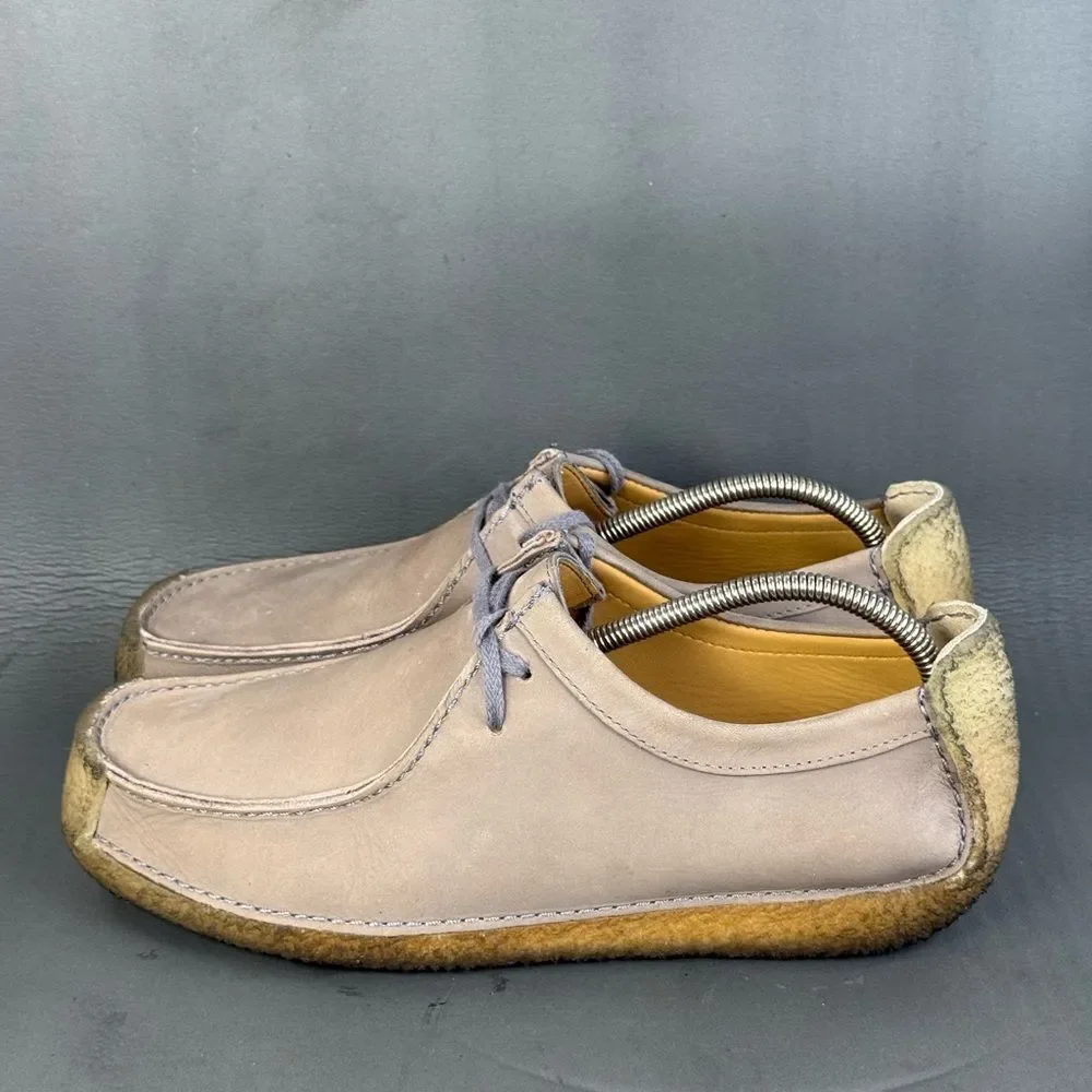 Clarks Originals Mens Natalie Grey Suede Shoes size 12